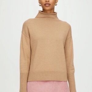 Aritzia Wilfred Cyprie Sweater Merino Wool Mockneck Sweater Size